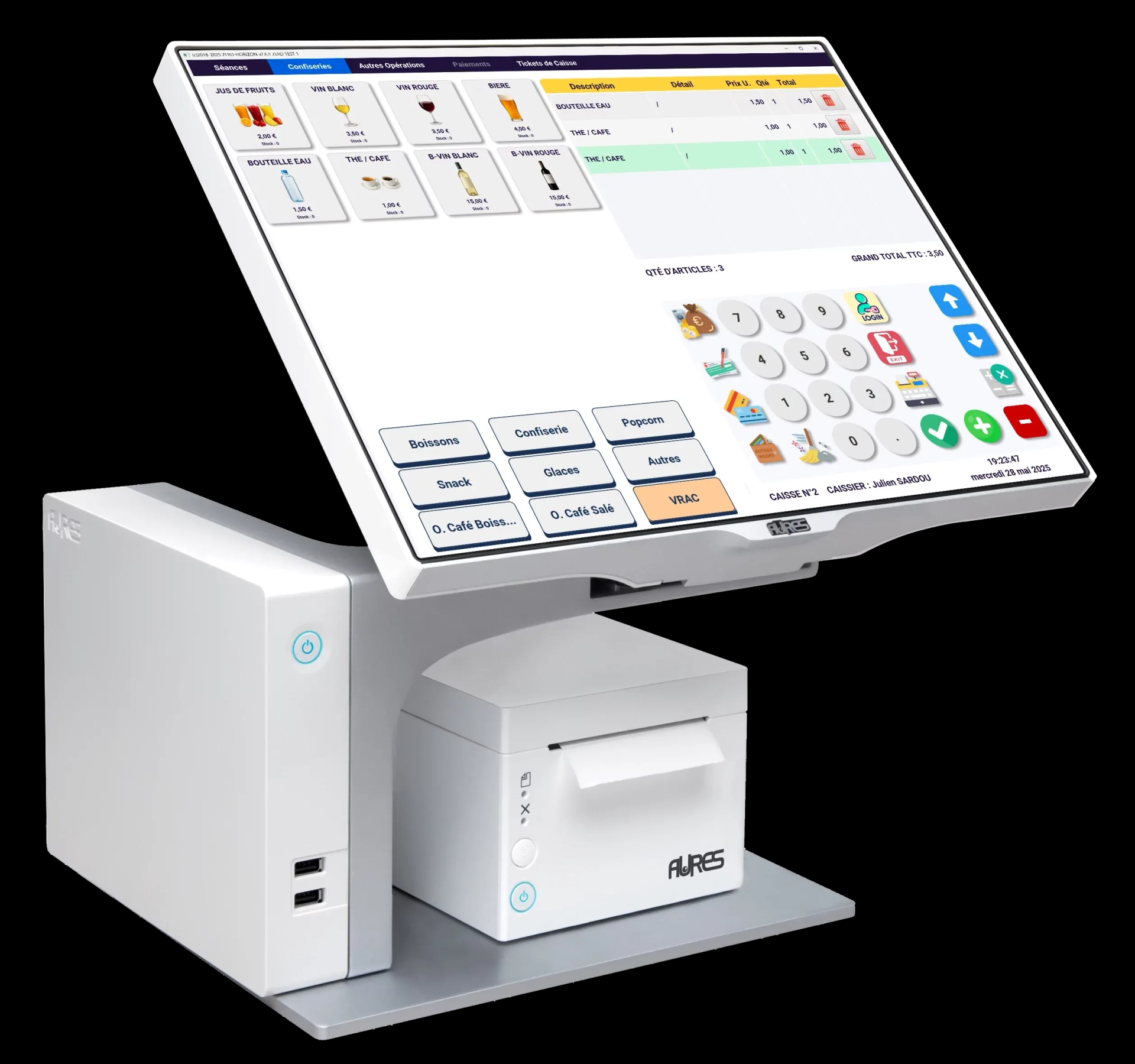 Interface Zerd Cinéma — vue secondaire